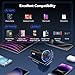 USB C Car Charger, 4 Port 78W Dual USB Car Charger Adapter Fast Charging Multi Port Cigarette Lighter Adapter with Voltmeter Type C Phone Car Accessories for iPhone 16/15/14/13, Samsung Galaxy, iPad