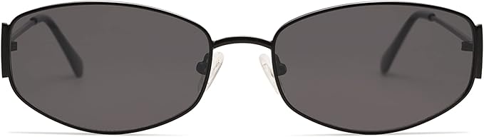 Retro Oval Sunglasses For Women Men Hexagonal Rectangle Metal Frame Sun Glasses AP3625