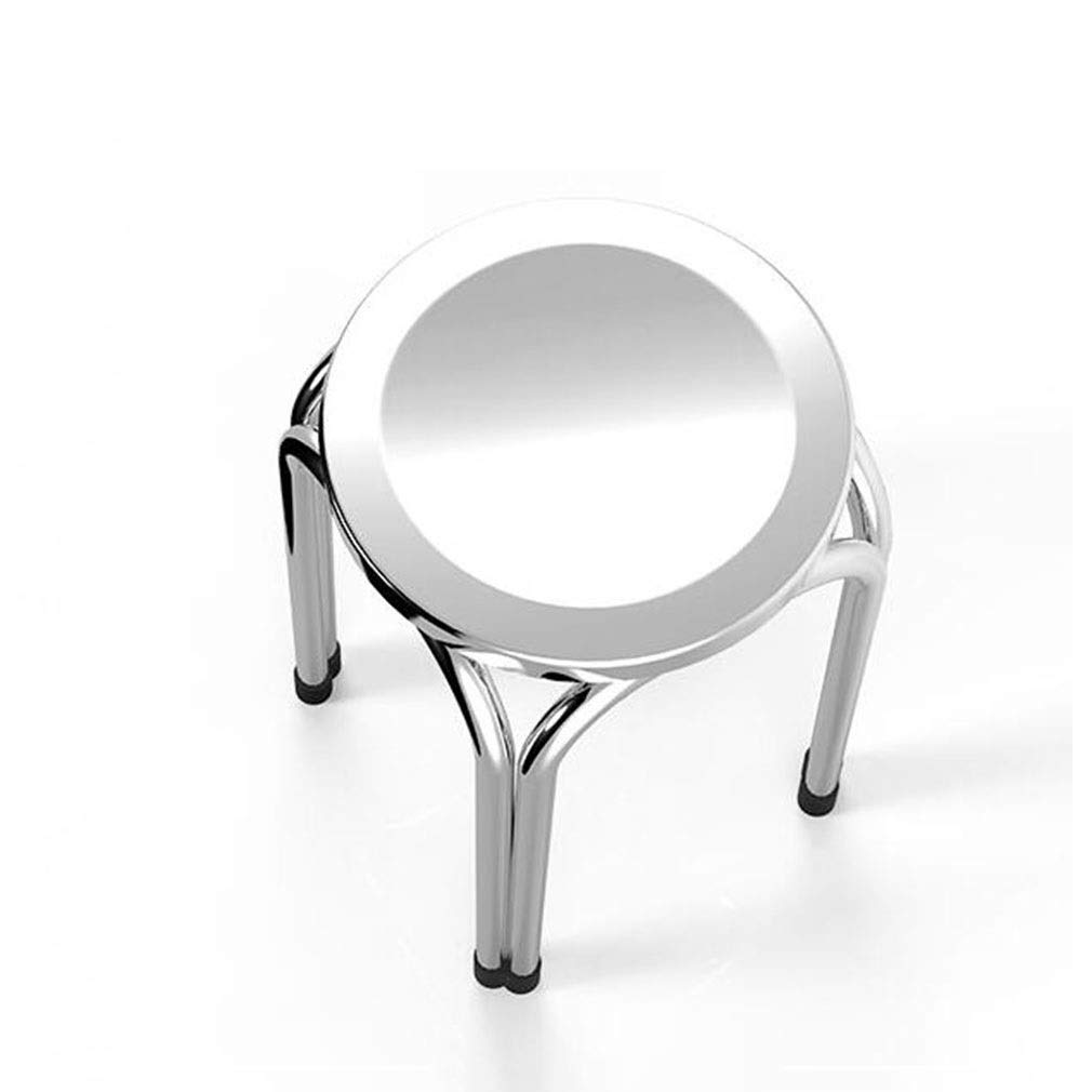 Tabouret rond nordique gzz, lot de 2 pièces empilables pour résoudre le manque de place