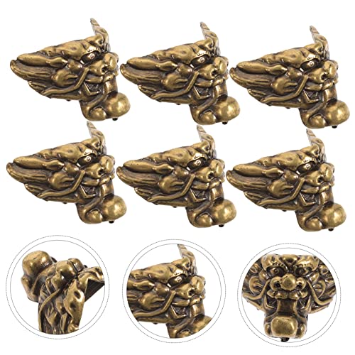 Protection d'angle pour boîtes à bijoux en bois au design lions vintage - 7