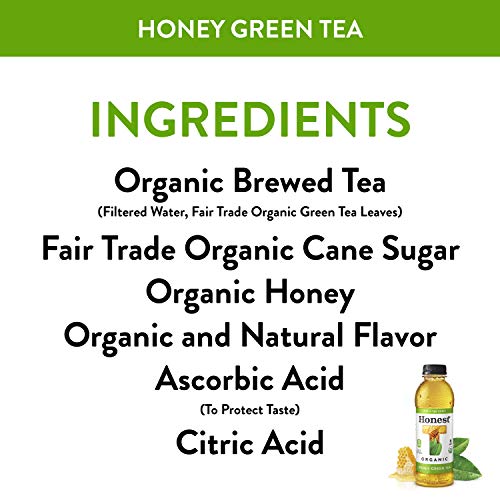 image for Honest Tea Organic Fair Trade Honey Green Gluten Free, 16.9 Fl. Oz, 12