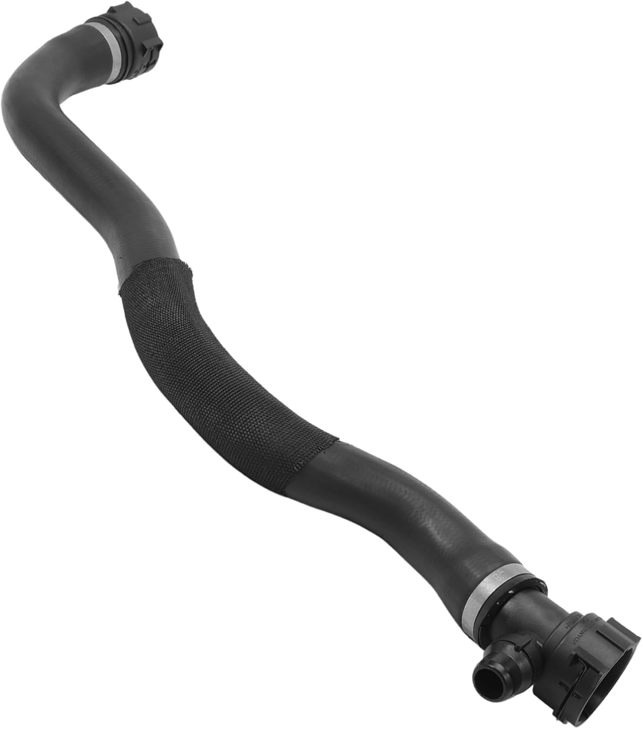 17128602871 1 Pc Gaogisy Rubber Upper Radiator Hose Black 1.5 Inch, Fits 2017-2019 740i, 2017-2020 530i 540i, 2016-2019 740i, Replace 171-286-02871