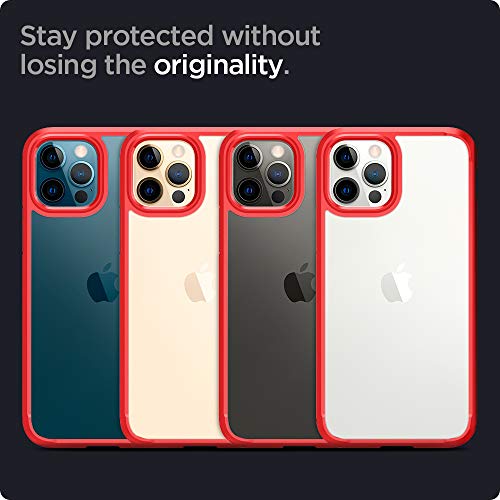 Image of Spigen for iPhone 12 Pro Max Case, Ultra Hybrid [No Magnet Ring][Anti-Yellowing] - Red