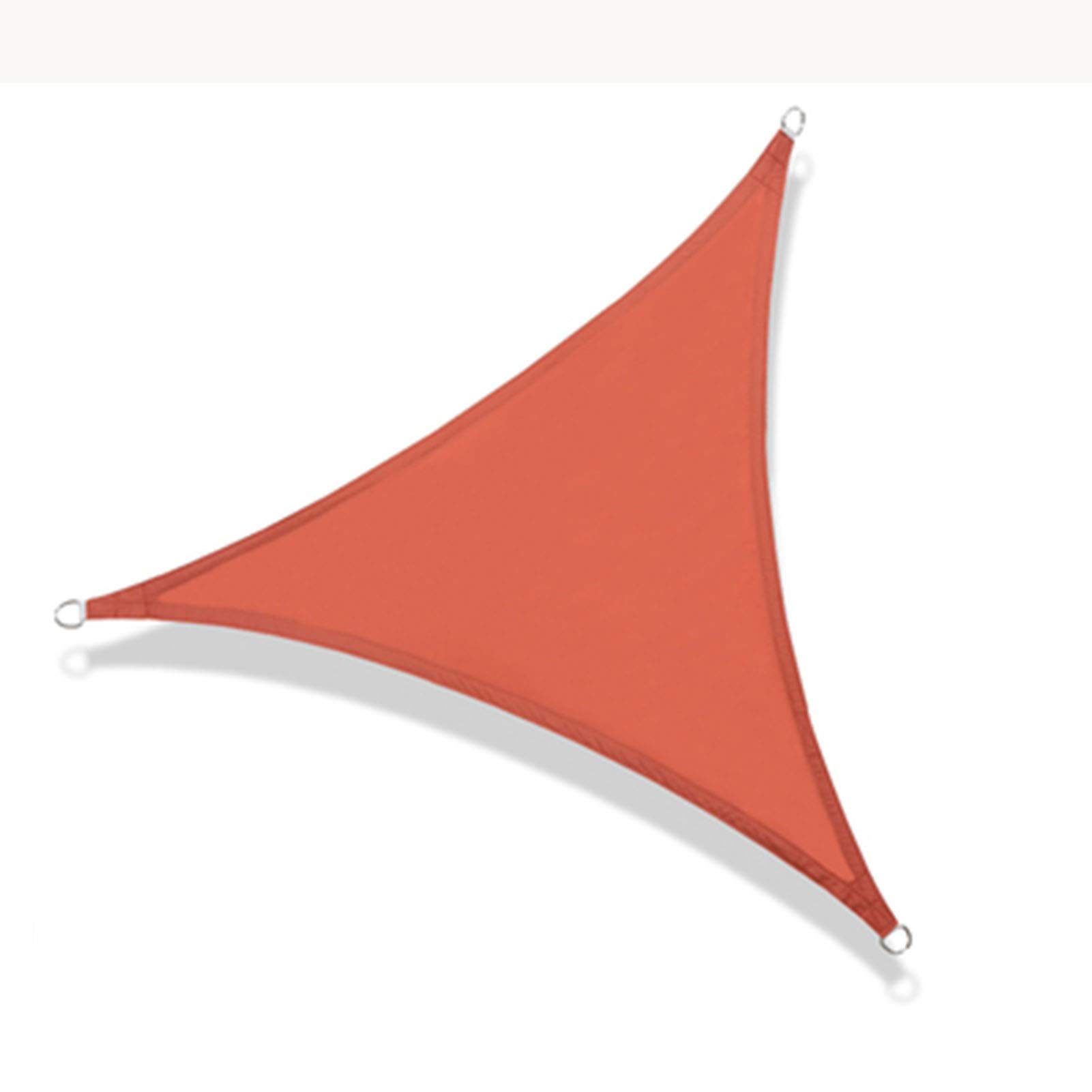 Voile d'ombrage, Filet d'ombrage Triangulaire, revêtement imperméable en Polyester, Anneau de Traction en Forme de D, pour Jardin extérieur, 5 Couleurs, 3 Tailles AWSAD (Color : A, S