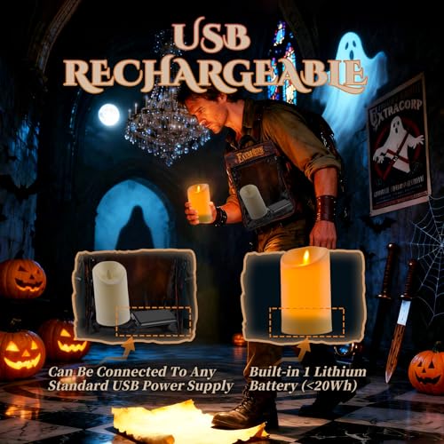 Kit de Detección Paranormal con Vela Simulada briidea miniatura 5
