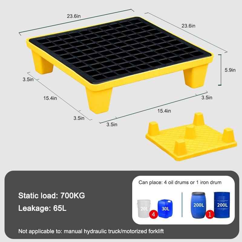 Palette de déversement industrielle emboîtable pour stockage liquide en sous-sol - 2