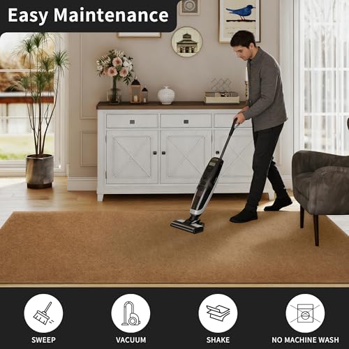 2ft x 6ft Runner Rug, Non Slip Indoor Outdoor Rugs, Waterproof Low Profile Carpet Runners for Hallway Entryway Kitchen Garage Patio Balcony, Custom, Sand by MIDUORUG - Used condition - Image 6