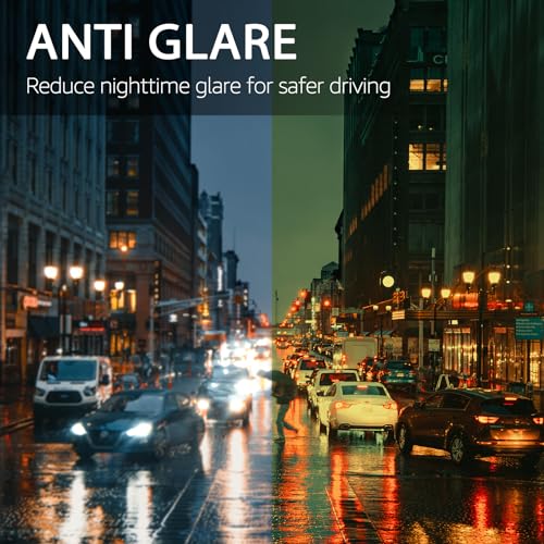 IGnaef Women Wrap-Around Night Vision Glasses Polarized Yellow Lenses - Reduce Glare & Enhance Contrast IF81504