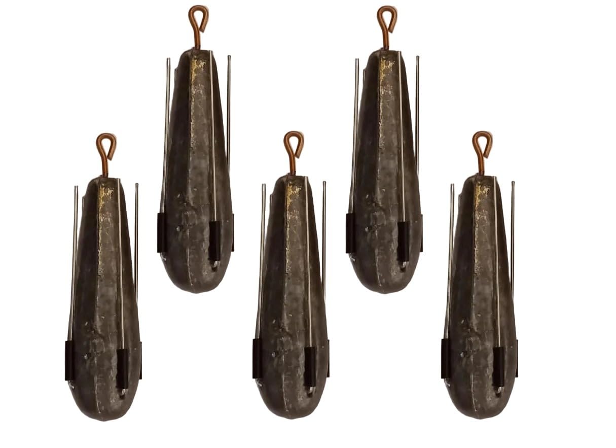 Grip Weight For Sea/Beach Fishing/gripper weights/Breakaway (5 Pack) 3oz 4oz 5oz 6oz 7oz 8oz 9oz (8oz x 5)
