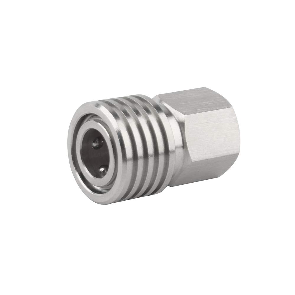 Gurlleu 1/8 inch NPT to 8MM Quick-Disconnect Adapter Stainless Steel Female Convertor Air Tool Fittings