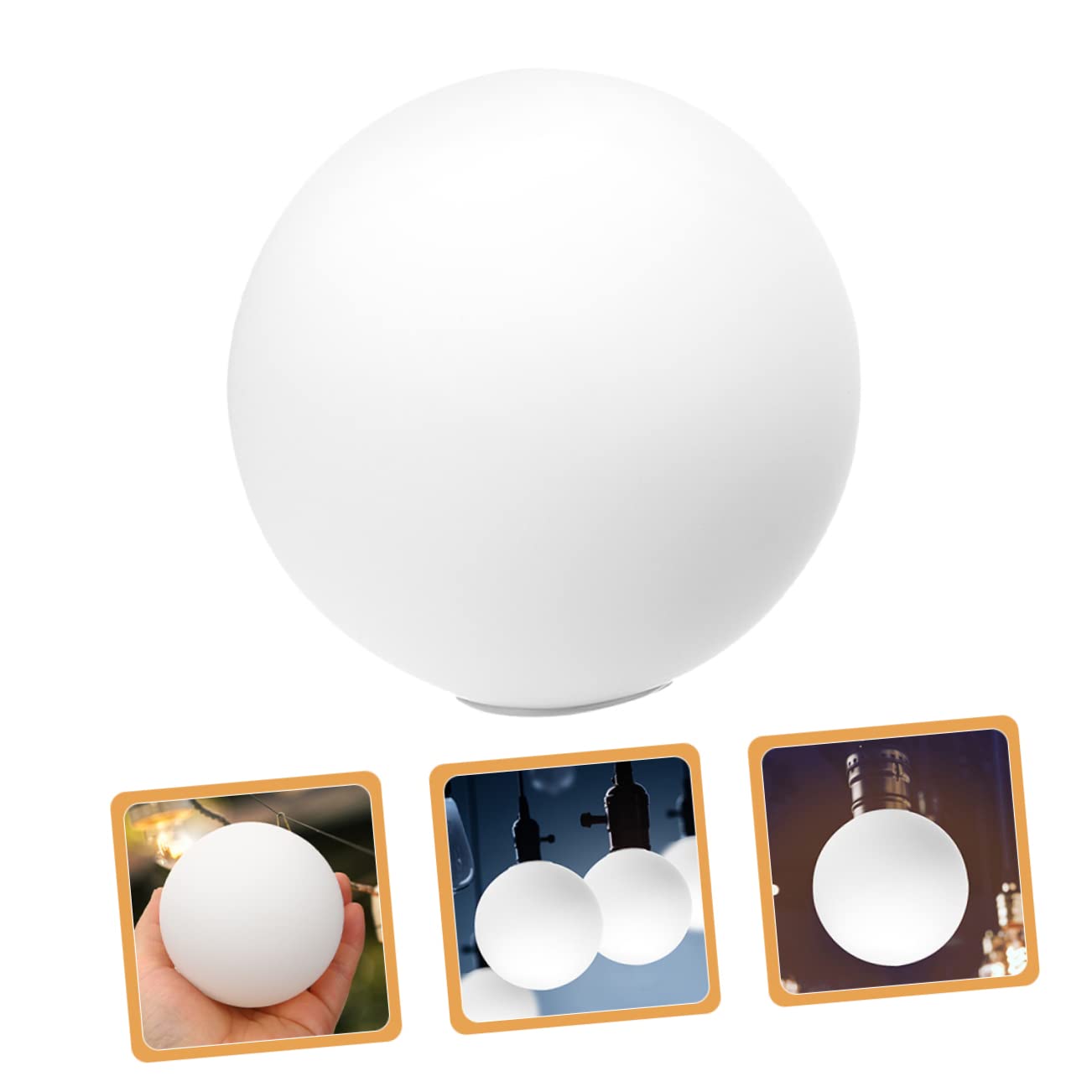 Uonlytech 3pezzi Paralume Globale Acrilico Per Lampade Da Parete E Posto Copertura Lampada Sfera Per Giardino E Patio Con Attacco Sostituzione Pratica E Decorativa