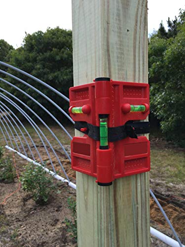 Image of 2 Pack Folding Magnetic Post Level for Pipe, Post and Beams Leveling