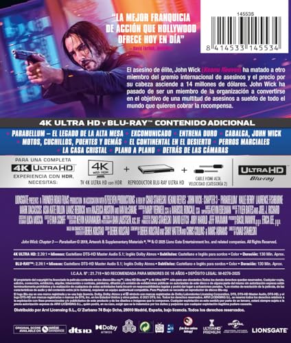 John Wick 3 en 4K UHD + Blu-ray