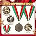 Huquary 96 Pcs/48 Set Christmas Reindeer Medals Award 2