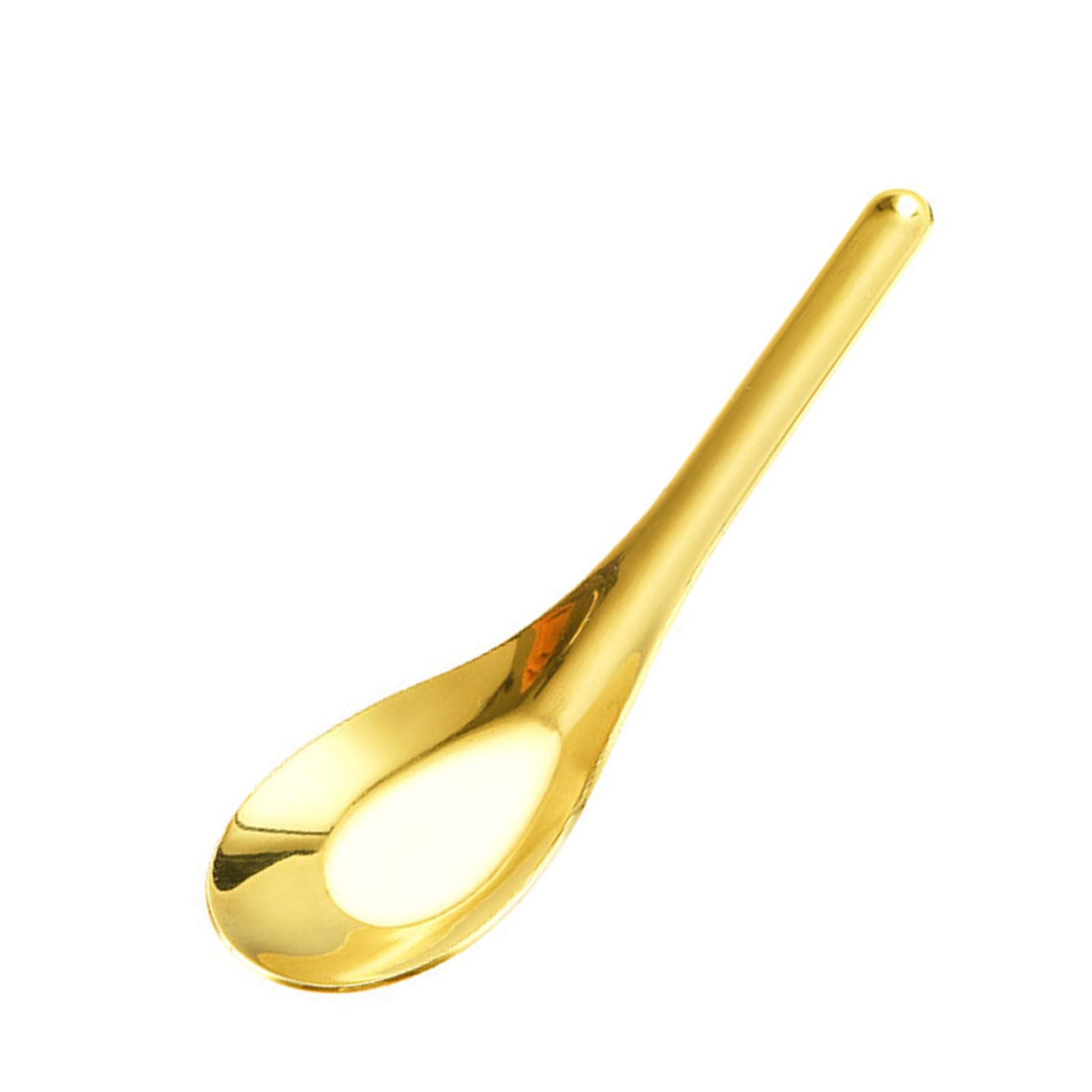 Jazuaiao Of 6 Elegant Soup Spoons 304Stainless Steel Dinner Spoons Tablespoons Suitable for Family Meals and Gatherings Use Soup Spoon