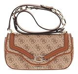 GUESS shoulder bag shoulder bag Dea Crossbody Flap Latte Logo light brown
