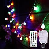 Globe String Lights Mains Powered 18M/59ft 150 LED Outdoor Fairy Lights Plug in...