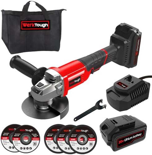 20V Cordless Angle Grinder, 4" And 4-1/2" Electric Angle Grinder Kit