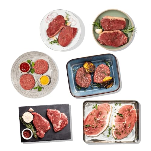 MuscleFood Steak Lovers Beef & Pork Bulk Buy Meat Bundle 2kg | Va...