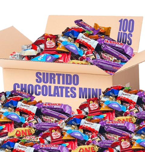 +100 Unidades Surtido de Mini Chocolates | Regalo...