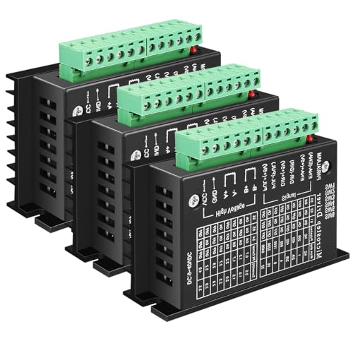 3 PCS of TB6600 Stepper Motor Driver ABuff 5A 9-40V Nema 17 Stepper Motor Driver CNC Controller Single Axes Hybrid Stepperr Motorr Controls