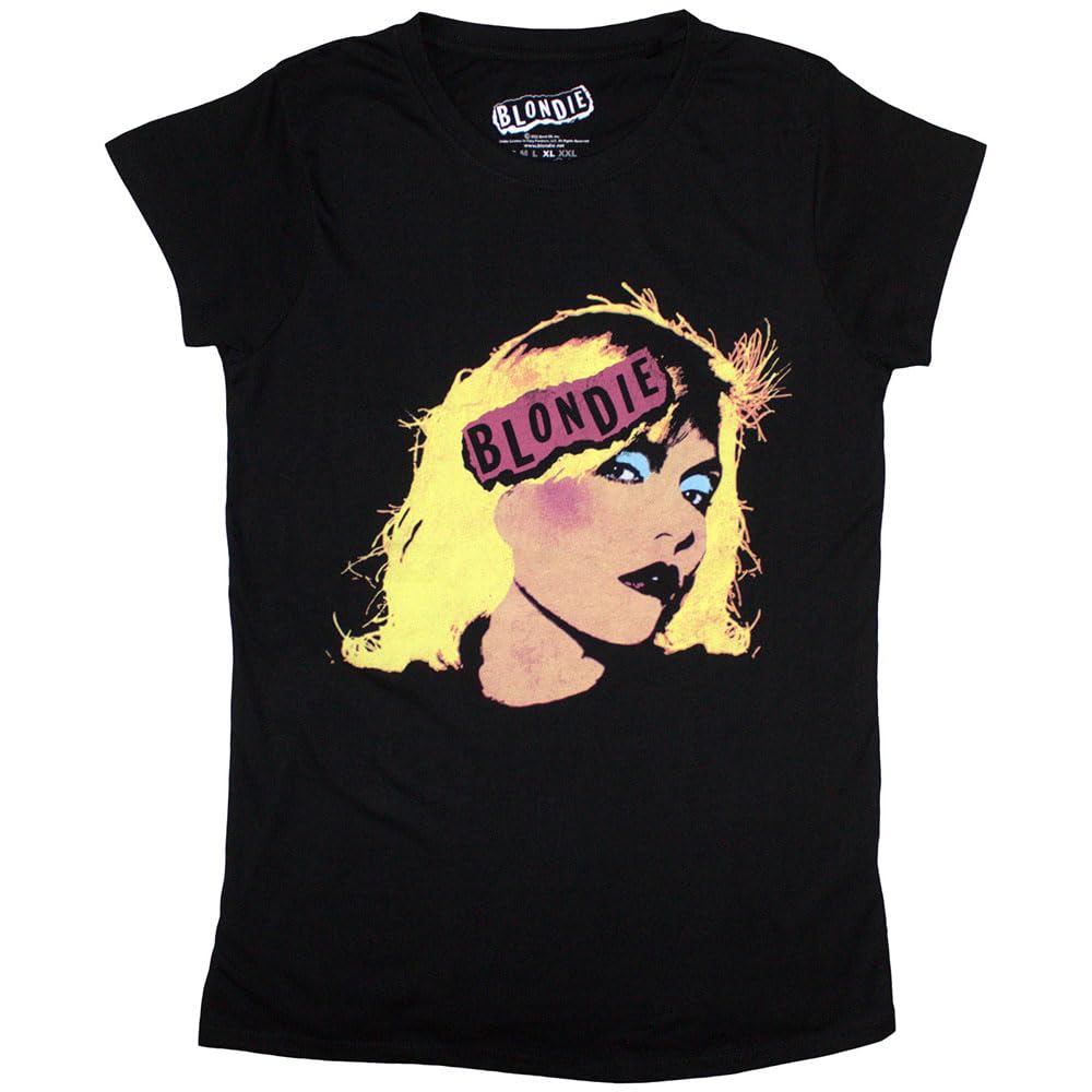 Rockoff Trade Women's Punk Logo T Shirt, Black, M UK
