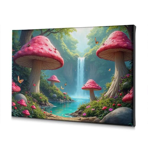 Toile forêt magique pour illuminer un mur sombre et habiller une pièce vide