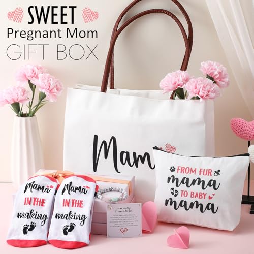 Image of Dansydaisy 7 Pcs New Mom Pregnancy Gifts for Expecting Mom Mom to Be Gifts for First Time Mom Mothers Day Gifts for Pregnant Women