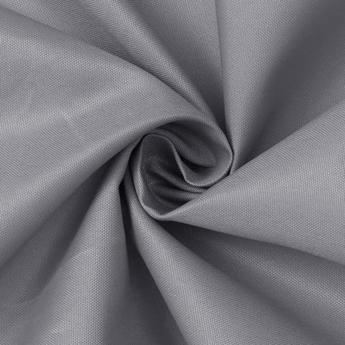 Image of N&Y HOME Fabric Shower Stall Curtain or Liner 36 x 72 Inches - Hotel Quality, Machine Washable, Water Repellent - Gray, 36x72