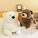 Arkdorz Cute Sitting Polar Bear Stuffed Animals Plush Dolls,Soft Bear Plush Toy Bedtime Friend Gifts for Boys Kids Babies Girls