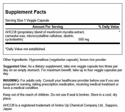 Swanson Maximum Strength AHCC Capsules