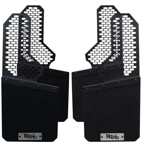 Image of RENO Mud Flaps, Front & Rear Mud Guards Sides Splash Guards Heavy Duty Vehicle Sediment Protection Compatible with Universal Truck (4PCS)