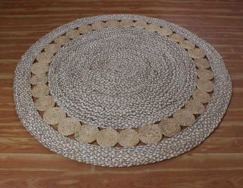 Tapis en jute tressé à la main ultra résistant pour zone de passage intense - 5