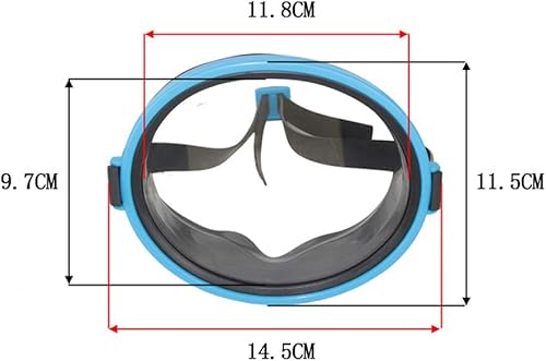 Miniatura 4 de Máscara de buceo de una sola lente Máscara de buceo Gafas Subacuáticas Impermeable Máscara de esnórquel Equipo de buceo de snorkel de natación