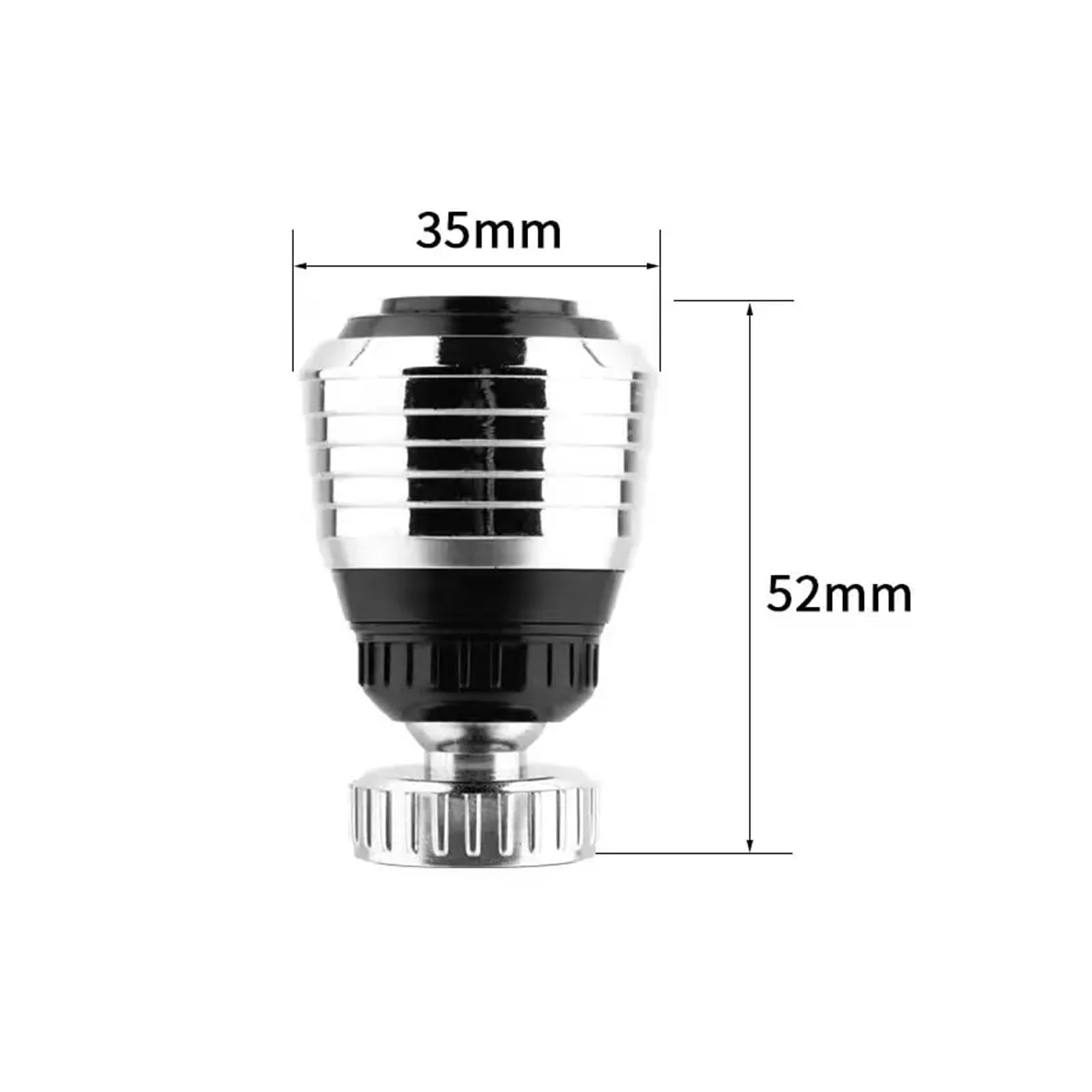 Ugello Rotante per Rubinetto da Cucina, aeratore per Il Risparmio idrico, Accessori per rubinetti, Facile Installazione