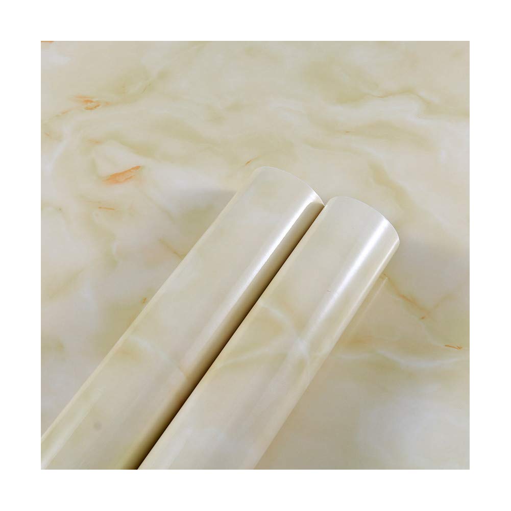 Papier Peint en Marbre pour Cuisine et Salle de Bain Revêtement Adhésif FEIFAN