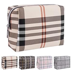 MAANGE Small Makeup Bag for Purse Cosmetic Bags for Women Pu Leather Makeup Pouch Travel Makeup Bag with Zipper Make Up Bag for Travelling (03)