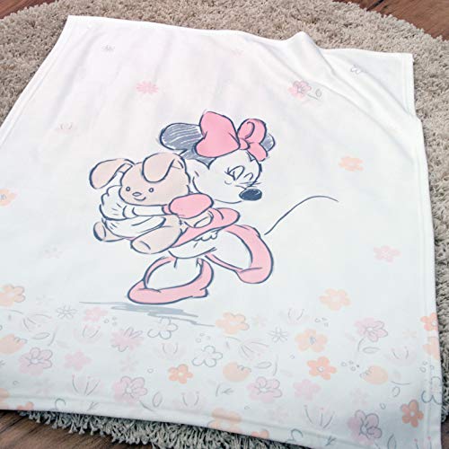 Herding DISNEY MINNIE MOUSE baby-fleece deken, 75 x 100 cm, polyester, wit - Image 3