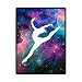 HommomH 60" x 80" Blanket Comfort Warmth Soft Cozy Air conditioning Easy Care Machine Wash Gymnastic Galaxy