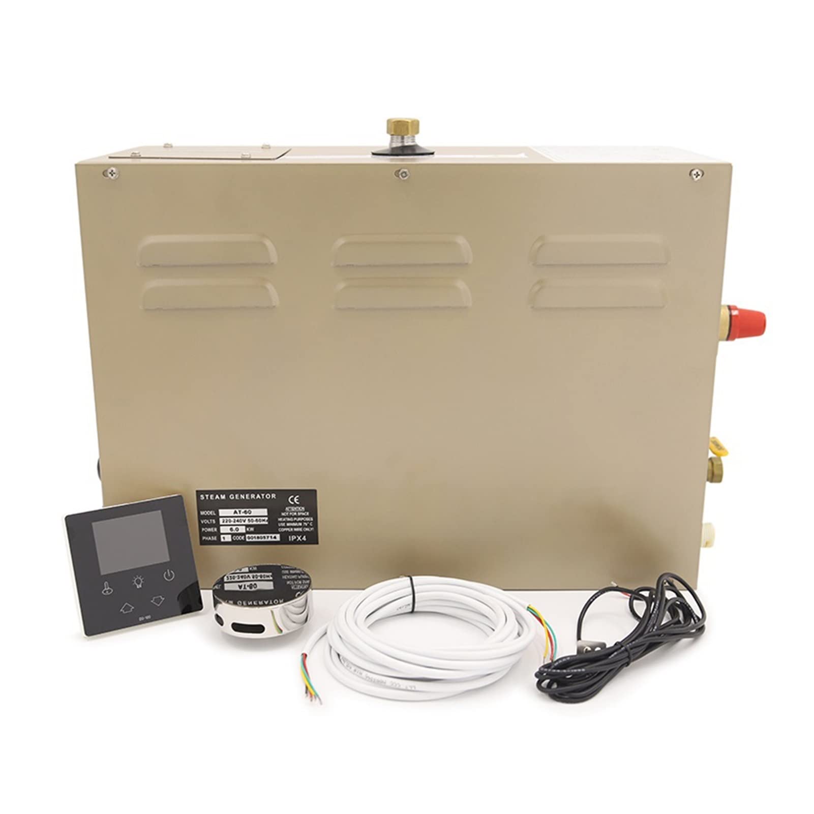 Sauna Portable, 7KW Générateur de douche à vapeur auto-drainant