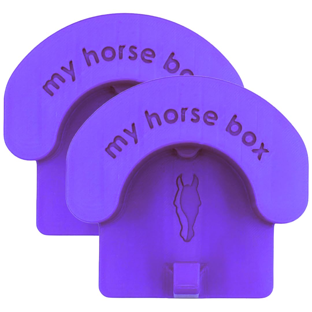 My Horse Box - Magnetic Bridle Holder - Pack of Two Purple