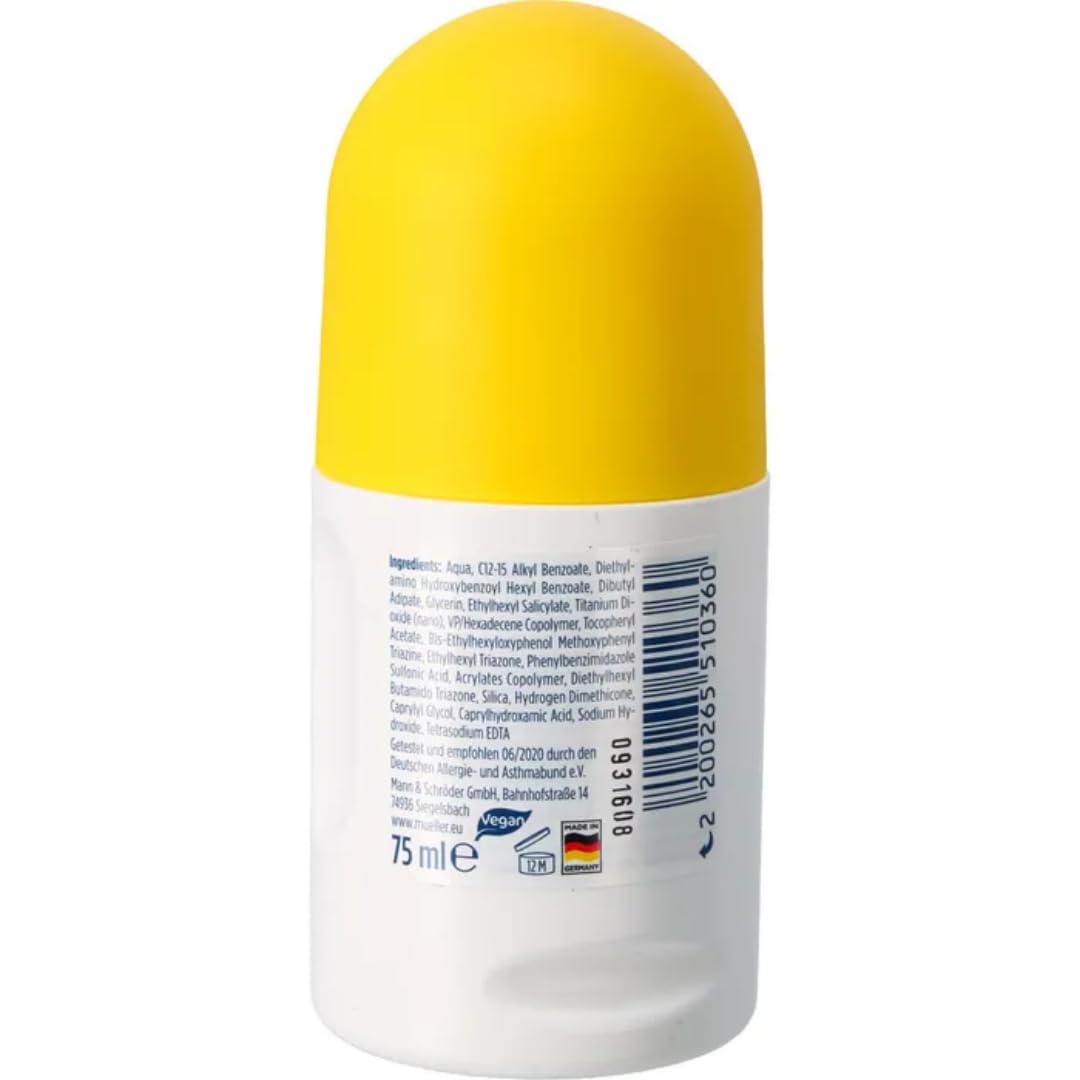 LAVVOZON Sonnencreme Kids MED Roll-On, LSF 50+, 75ml, wasserfest, 4 Er