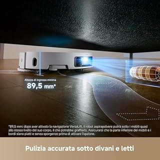 DREAME L50 Pro Ultra Robot Aspirapolvere Lavapavimenti, Auto-svuotamento e Pulizia dei Moci, Rilevamento ostacoli, Navigazione a 360°, Aspirazione da 19.500 Pa, Doppia spazzola Antigroviglio