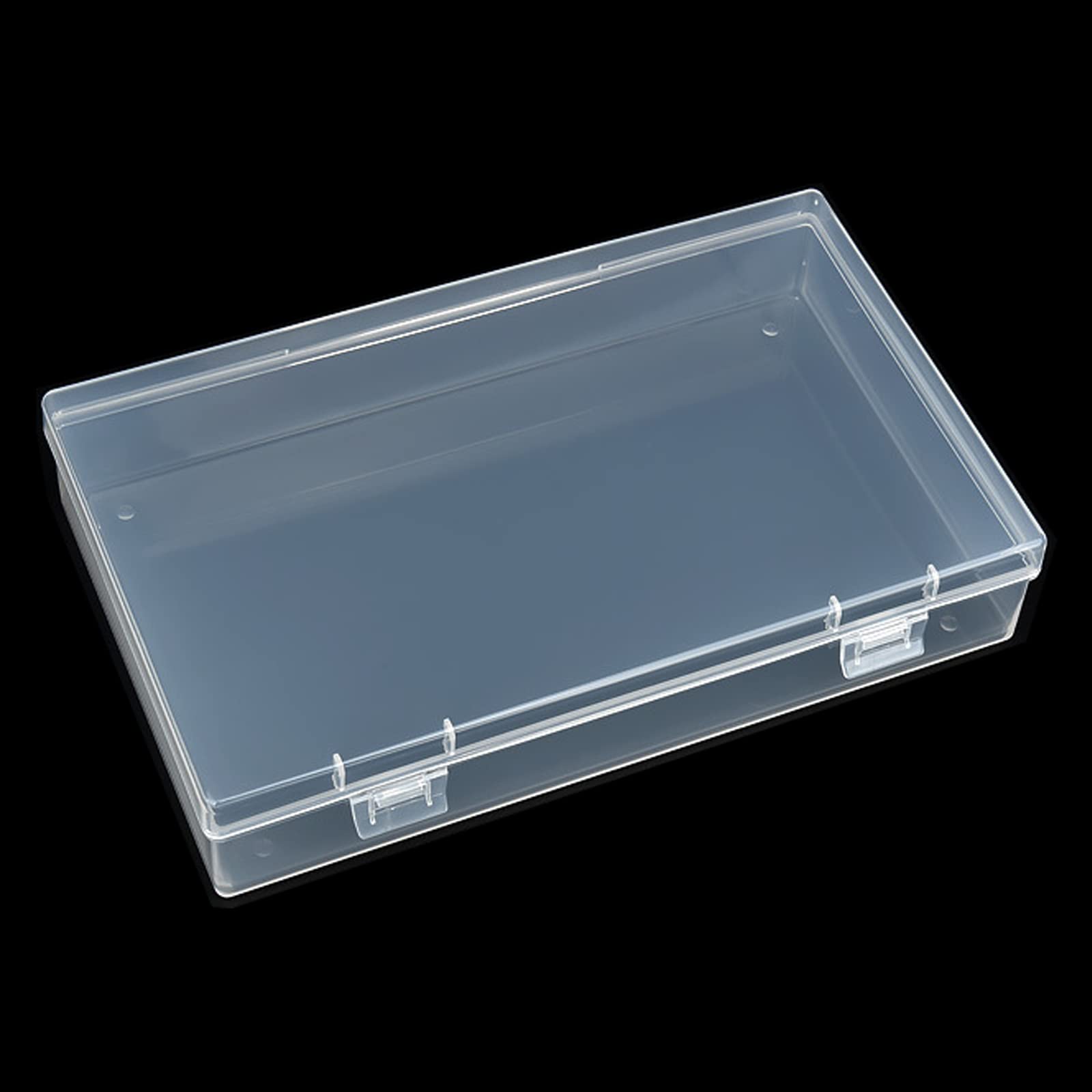 LJY 18-Piece Clear Plastic Storage Box Bundle | Hinged Lid Organizers For Crafts, Jewelry & Small Parts