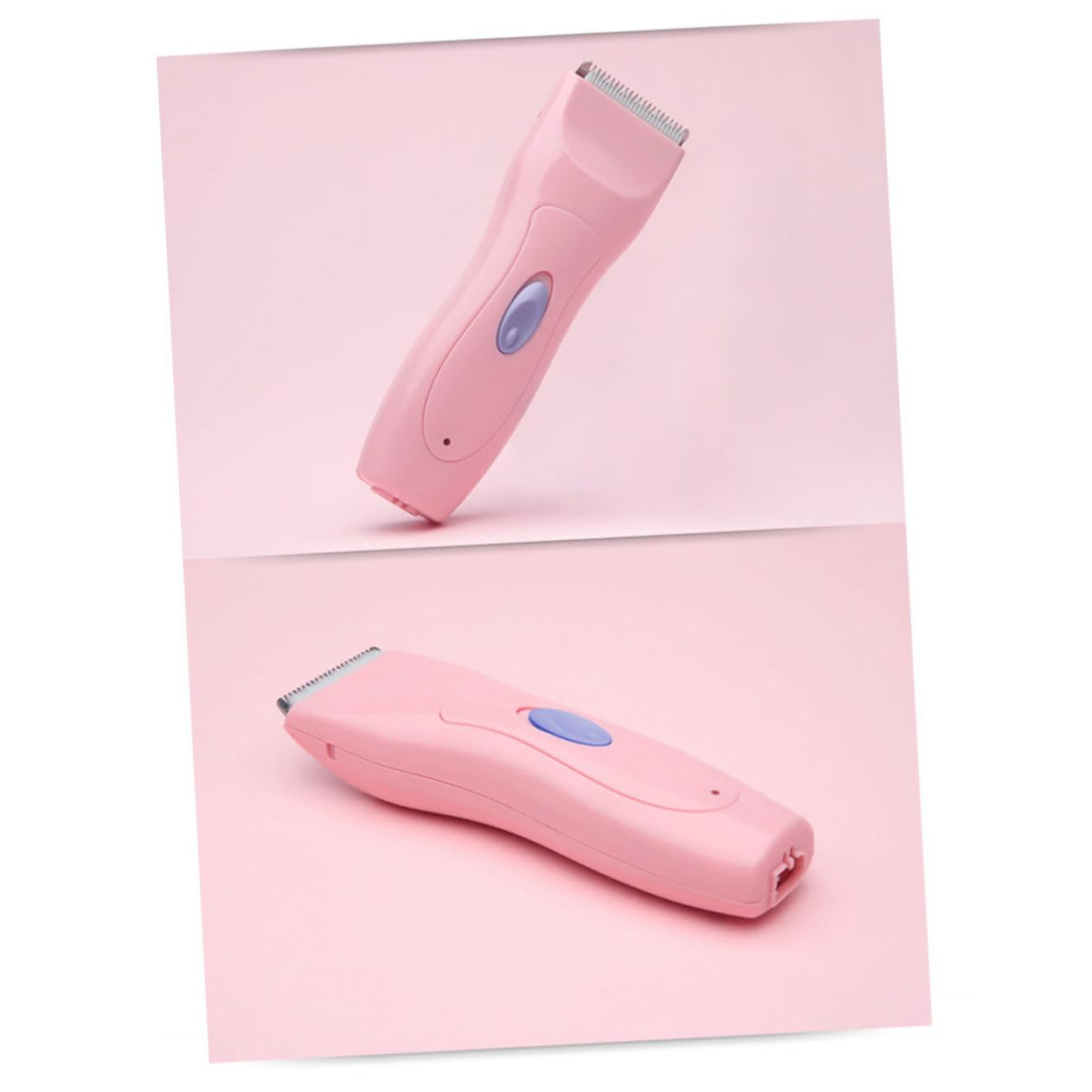 Cortapelos Eléctrico para Niños Recargable, Silencioso, Rosa | Cabezal Fino y Suave, Uso Doméstico, Acero Cerámico y Abs, para Familias y Niños Pequeños
