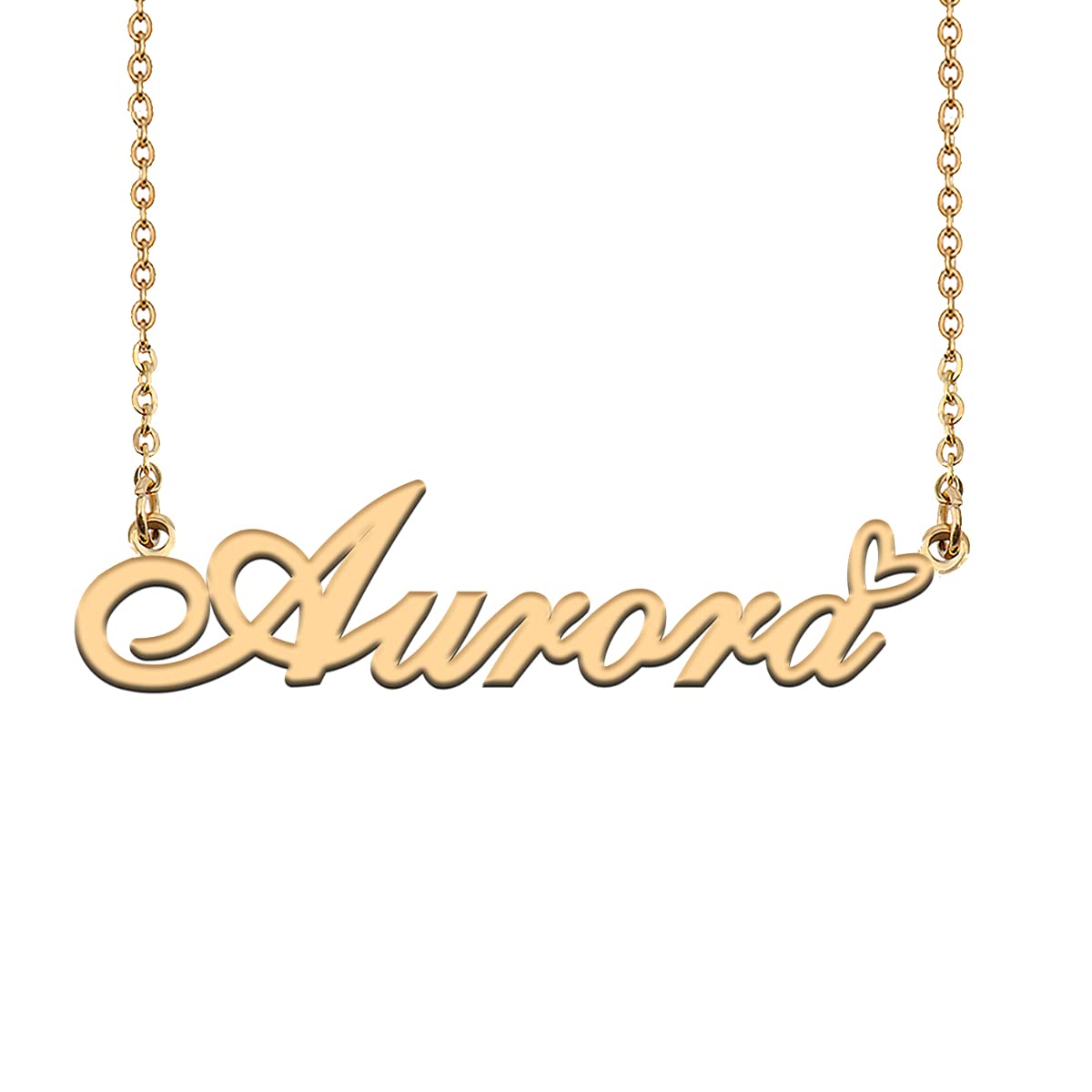 HUAN XUNCustomized Custom Made Any Name Necklace for Women in Gold Silver