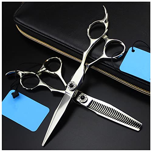 Ciseaux de coiffeur 6 pouces pour couper les cheveux en famille et tailler la moustache