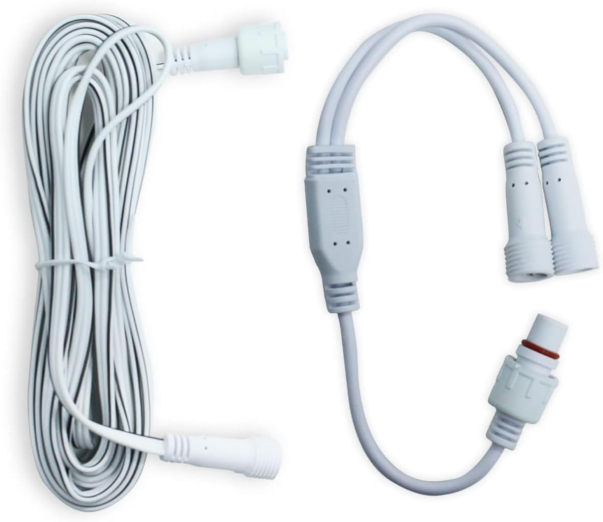 Permanent Outdoor Lights Extension Lead Waterproof Cord,Waterproof Extension Cable 3Pin,IP68 Extension Cable