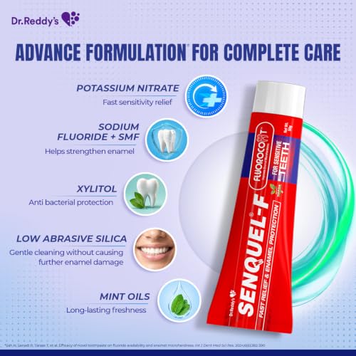 Image of Dr Reddy's Senquel F - Fast Sensitivity Relief Toothpaste 50gm