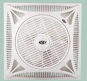 Aco Ceiling Box Fan (20 Inch X 20Inch) with Remote Control Options, White